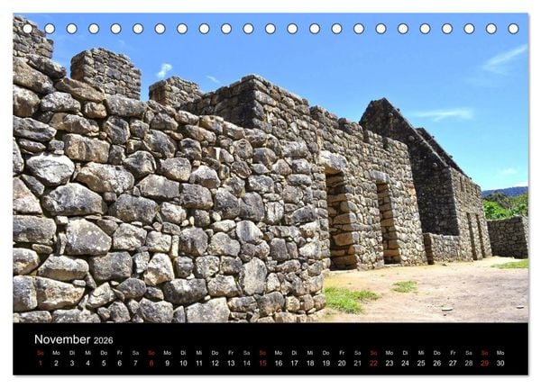 Produktbild: Machu Picchu - Exklusiv (Tischkalender 2026 DIN A5 quer), CALVENDO Monatskalender