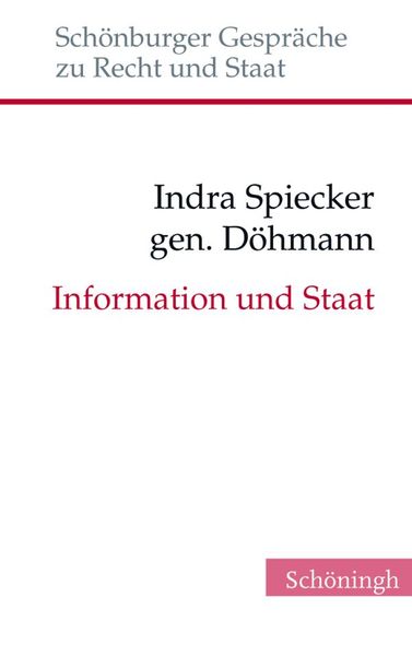 Produktbild: Information und Staat