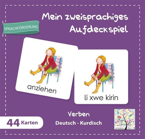 Produktbild: Mein zweisprachiges Aufdeckspiel, Verben Deutsch-Kurdisch (Kinderspiel)