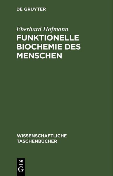 Produktbild: Funktionelle Biochemie des Menschen