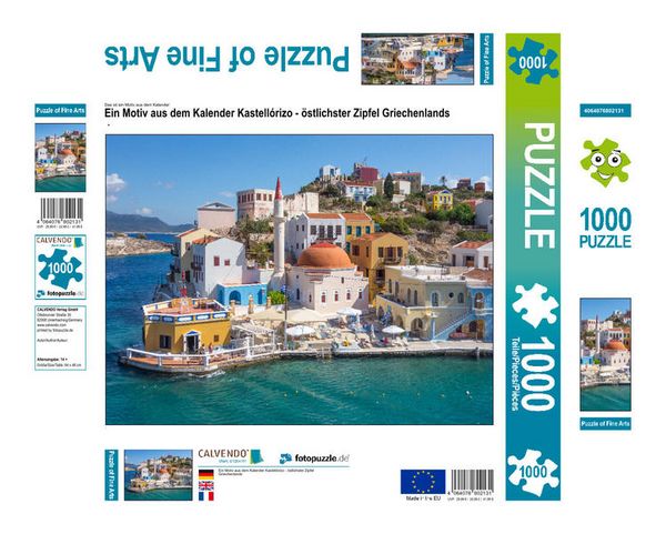Produktbild: CALVENDO Puzzle Ein Motiv aus dem Kalender Kastell&oacute;rizo - &ouml;stlichster Zipfel Griechenlands | 1000 Teile Lege-Gr&ouml;&szlig;e 64x48cm Foto-Puzzle f&uuml;r gl&uuml;ckliche