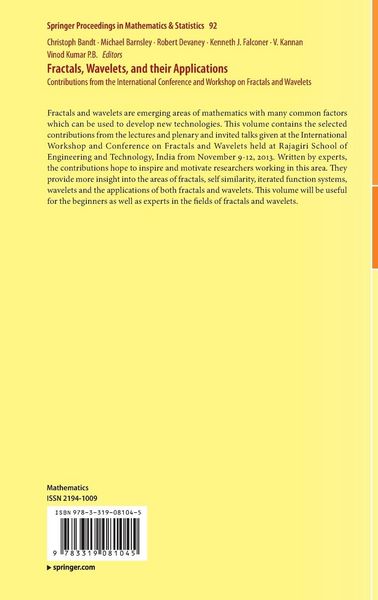 Produktbild: Fractals, Wavelets, and their Applications