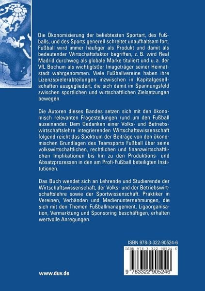 Produktbild: &Ouml;konomie des Fu&szlig;balls