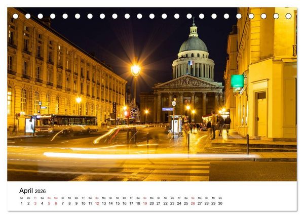 Produktbild: Unterwegs in der franz&ouml;sischen Hauptstadt Paris (Tischkalender 2026 DIN A5 quer), CALVENDO Monatskalender