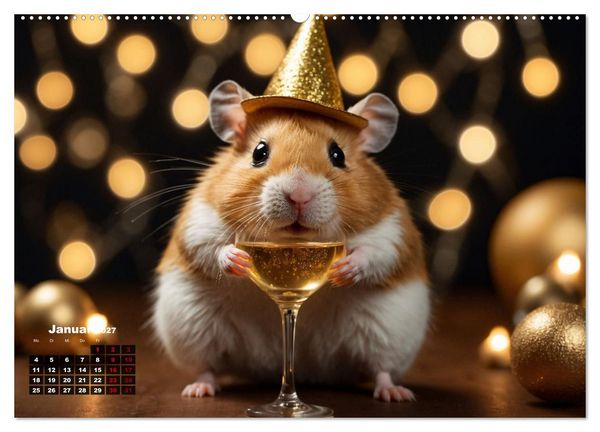 Produktbild: Hamstertage (Wandkalender 2027 DIN A2 quer), CALVENDO Monatskalender