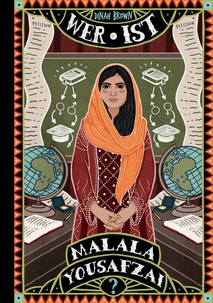 Wer ist Malala Yousafzai?, Gebundene Ausgabe von Dinah Brown, Adrian & wimmelbuchverlag, 978-3-9858503-2-7