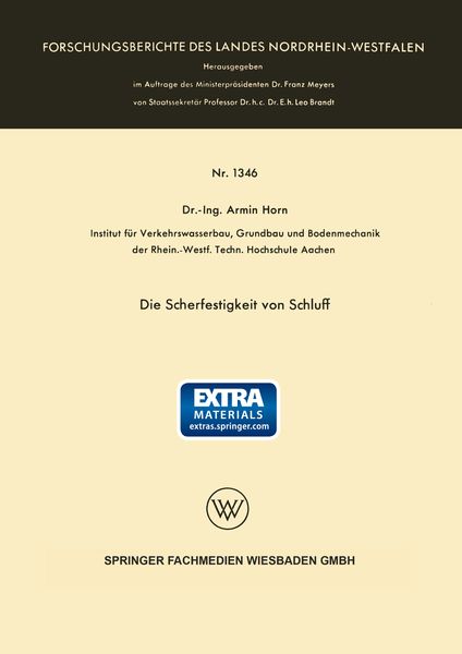 Produktbild: Die Scherfestigkeit von Schluff