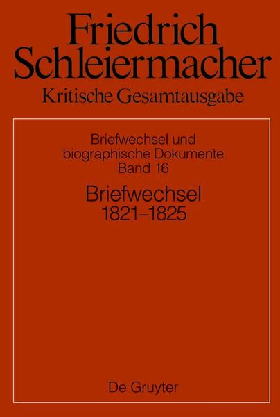 Produktbild: Briefwechsel 1821-1824