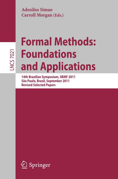 Produktbild: Formal Methods: Foundations and Applications