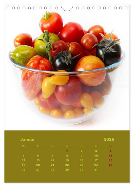 Produktbild: Tomaten - Alles BIO! (Wandkalender 2026 DIN A4 hoch), CALVENDO Monatskalender