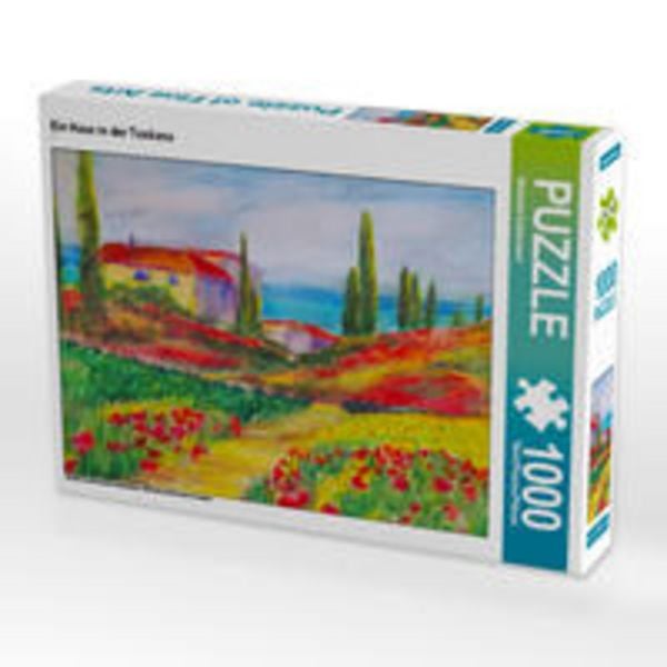 CALVENDO Puzzle Ein Haus in der Toskana | 1000 Teile Lege-Größe 64x48cm Foto-Puzzle für glückliche Stunden