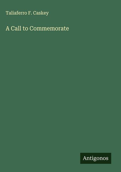 Produktbild: A Call to Commemorate