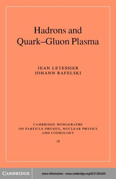 Produktbild: Hadrons and Quark-Gluon Plasma