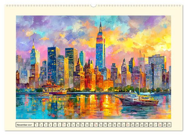Produktbild: USA Impressionen. Zwischen Metropolen und Nationalparks (Wandkalender 2027 DIN A2 quer), CALVENDO Monatskalender
