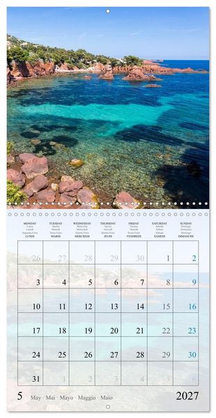 Produktbild: Calanques Coins de Paradis (Calendrier mural carr&eacute; 2027 30x30 cm) Calendrier double avec une page pour vos prises de notes