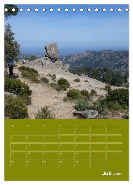 Produktbild: Fabelhaftes Korsika - Trauminsel im Mittelmeer (Tischkalender 2027 DIN A5 hoch), CALVENDO Monatskalender