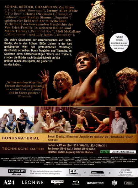 Produktbild: The Iron Claw - Mediabook (4K Ultra HD) (+ Blu-ray)