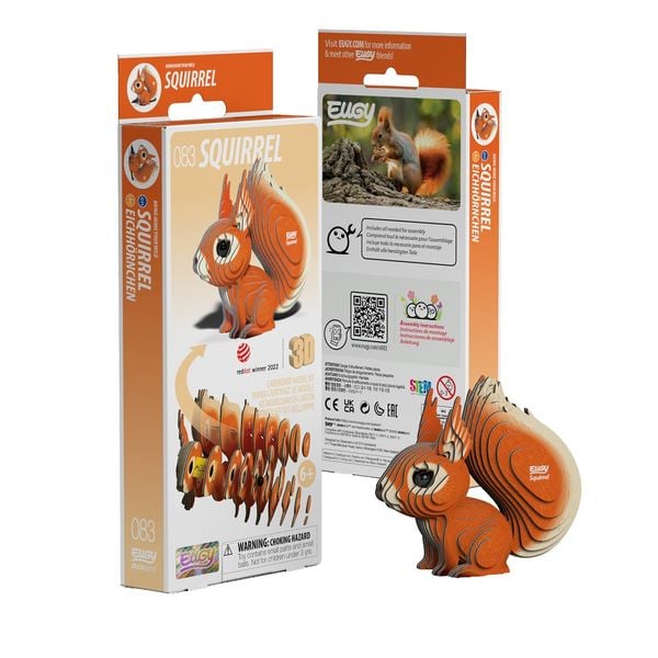 Produktbild: EUGY - 3D Bastelset Eichh&ouml;rnchen