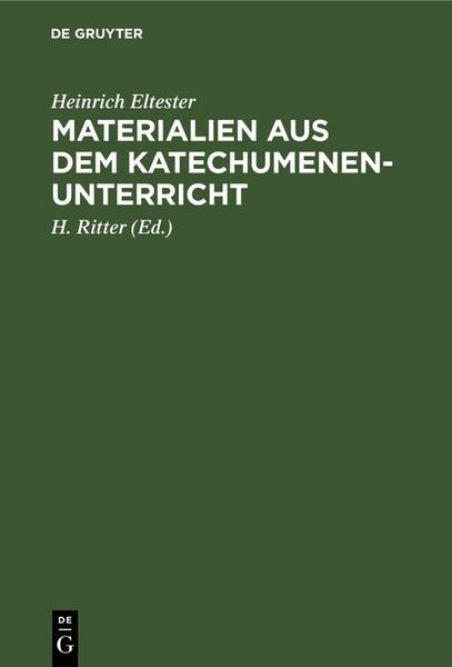 Produktbild: Materialien aus dem Katechumenen-Unterricht