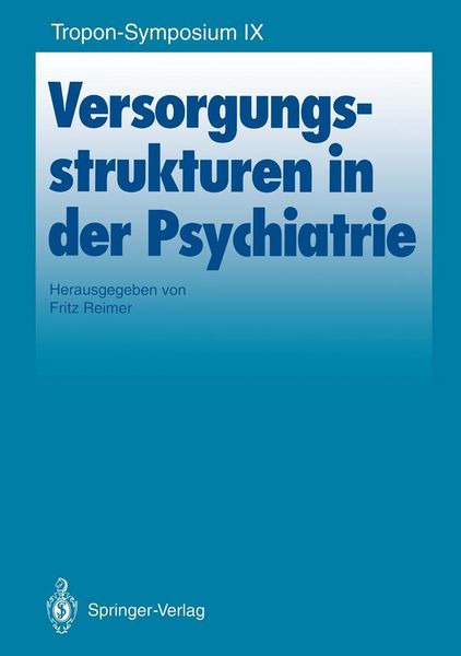 Produktbild: Versorgungsstrukturen in der Psychiatrie