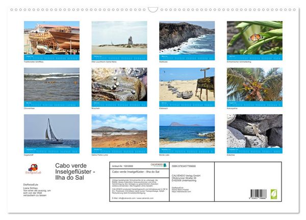 Produktbild: Cabo verde Inselgefl&uuml;ster - Ilha do Sal (Wandkalender 2026 DIN A2 quer), CALVENDO Monatskalender