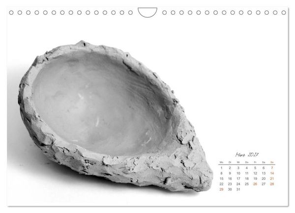 Produktbild: Gef&uuml;hle in Ton geformt - Intuitives plastisches Gestalten mit Tonerde (Wandkalender 2027 DIN A4 quer), CALVENDO Monatskalender