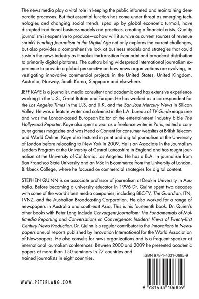 Produktbild: Funding Journalism in the Digital Age