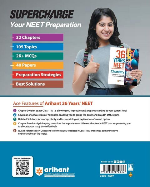Produktbild: 36 Years' Chapterwise Topicwise Solutions NEET Chemistry 1988-2023