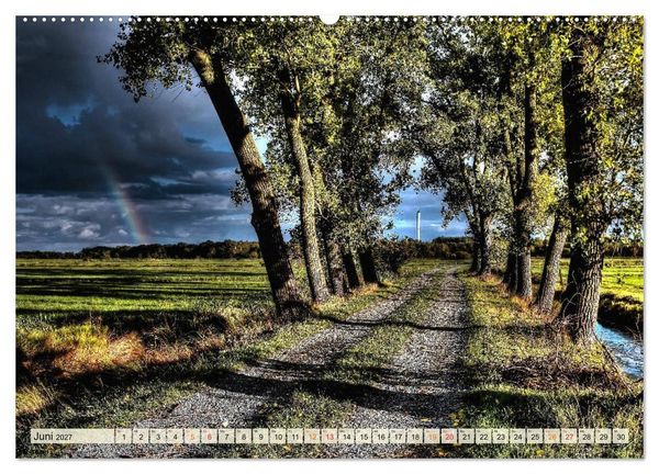 Produktbild: Landschaft an der W&uuml;mme (hochwertiger Premium Wandkalender 2027 DIN A2 quer), Kunstdruck in Hochglanz