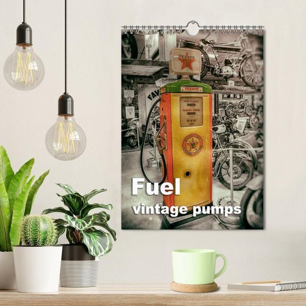 Produktbild: Fuel vintage pumps (Wall Calendar 2026 DIN A4 portrait), CALVENDO 12 Month Wall Calendar