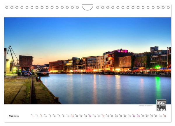 Produktbild: M&Uuml;NSTER :: Ansichten einer lebenswerten Stadt (Wandkalender 2026 DIN A4 quer), CALVENDO Monatskalender