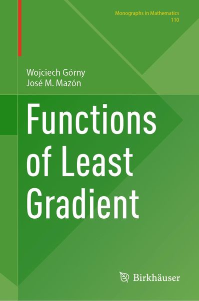 Produktbild: Functions of Least Gradient