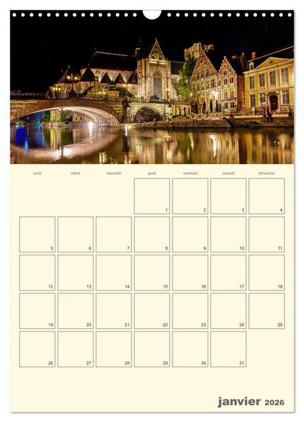 Produktbild: Comt&eacute; belge de Flandre (Calendrier mural 2026 DIN A3 horizontal), CALVENDO calendrier mensuel