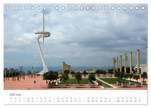 Produktbild: Barcelona im Auge der Kamera (Tischkalender 2026 DIN A5 quer), CALVENDO Monatskalender