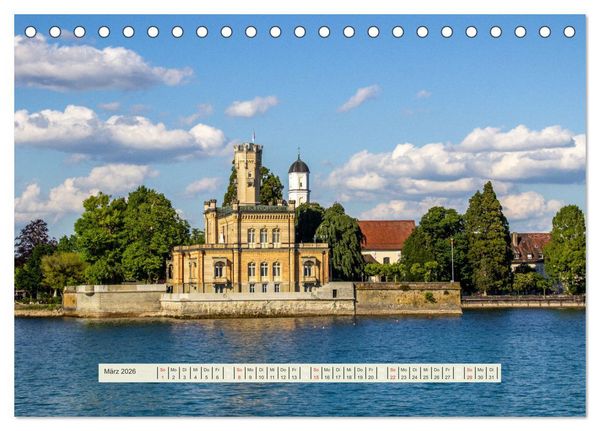 Produktbild: Rund um den Bodensee (Tischkalender 2026 DIN A5 quer), CALVENDO Monatskalender