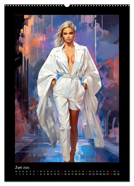 Produktbild: Cat Walk. Paintings (hochwertiger Premium Wandkalender 2026 DIN A2 hoch), Kunstdruck in Hochglanz