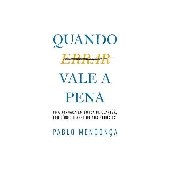 Produktbild: Quando Errar Vale a Pena