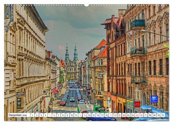 Produktbild: Posen Poznan - Bunte und strahlende Akzente (hochwertiger Premium Wandkalender 2026 DIN A2 quer), Kunstdruck in Hochglanz