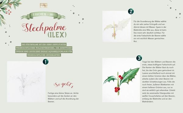 Produktbild: Mein Adventskalender-Buch: Winter-Watercolor-Land
