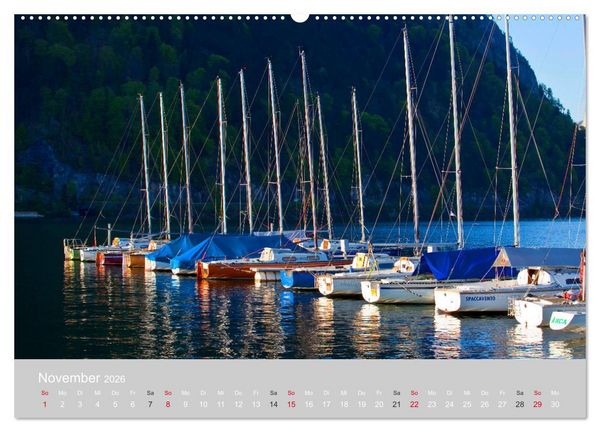 Produktbild: Am sch&ouml;nen Traunsee im Salzkammergut (hochwertiger Premium Wandkalender 2026 DIN A2 quer), Kunstdruck in Hochglanz