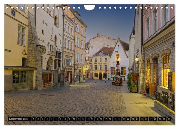 Produktbild: Nordischer Glanz &ndash; Tallinn - Riga - Vilnius (Wandkalender 2026 DIN A4 quer), CALVENDO Monatskalender