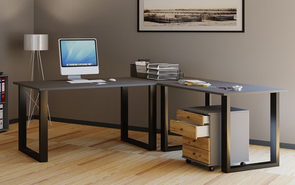 Produktbild: U Schreibtisch Eckschreibtisch L Form 220x220x80