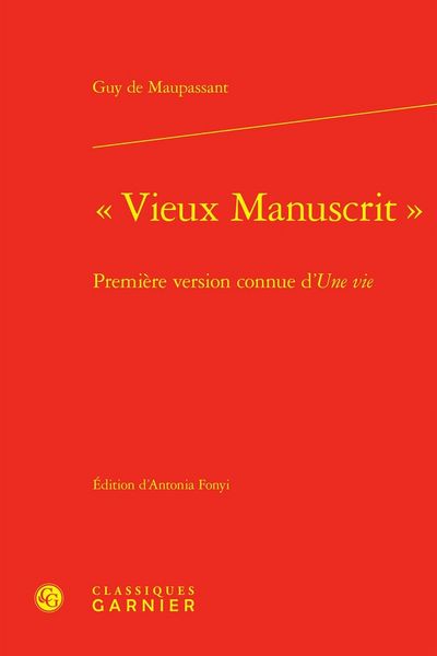 Produktbild: Vieux Manuscrit : Premiere Version Connue D'Une Vie