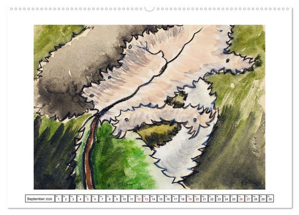 Produktbild: Arthur Dove - Abstrakte Impressionen (hochwertiger Premium Wandkalender 2026 DIN A2 quer), Kunstdruck in Hochglanz