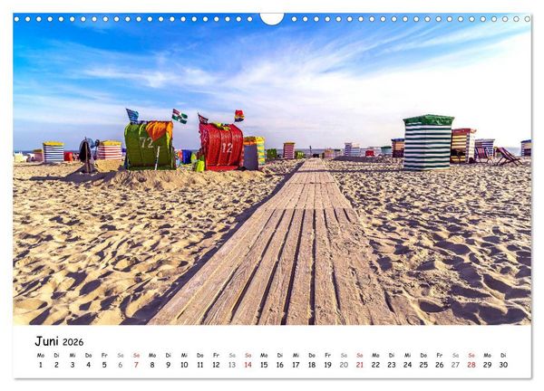 Produktbild: Borkum, bezaubernde Nordseeinsel (Wandkalender 2026 DIN A3 quer), CALVENDO Monatskalender