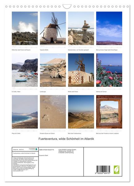 Produktbild: Fuerteventura, wilde Sch&ouml;nheit im Atlantik (Wandkalender 2026 DIN A3 hoch), CALVENDO Monatskalender