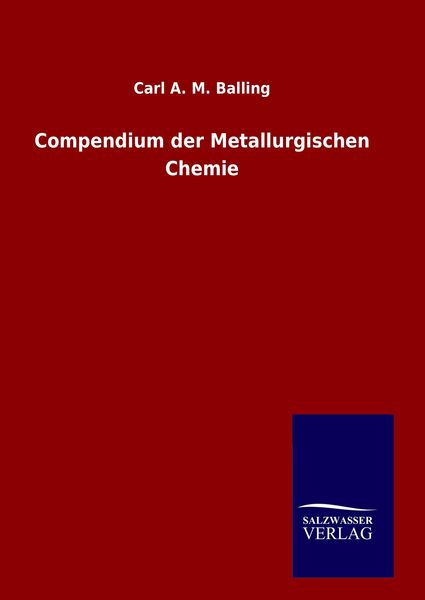 Produktbild: Compendium der Metallurgischen Chemie