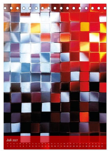 Produktbild: MOSAIK-VISIONEN (Tischkalender 2027 DIN A5 hoch), CALVENDO Monatskalender