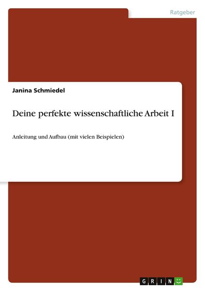 Produktbild: Deine perfekte wissenschaftliche Arbeit I