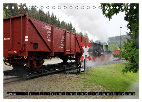 Produktbild: Bahnland Sachsen (Tischkalender 2026 DIN A5 quer), CALVENDO Monatskalender